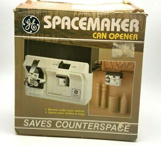 Ge Spacemaker Can Opener Ec - 60 General Electric Vintage Cib