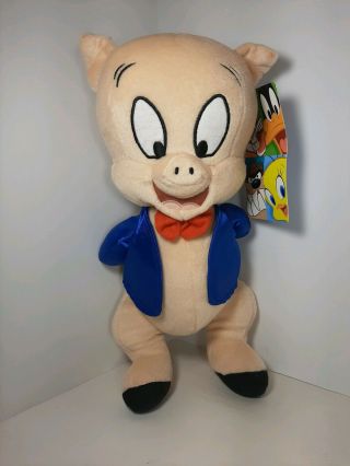 Nwt Porky Pig 14 " Sugar Loaf Plush Warner Bros Looney Tunes