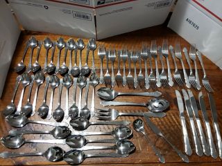 60pc Vintage Supreme Cutlery Dinner Knife Stainless Flatware Made In Japan