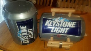 Collectible Keystone Light Beer Mini Grill And Cooler