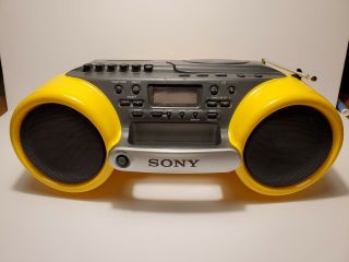 Sony Cfd - 980 Cd/cassette Boombox Sounds Great Vintage Sony