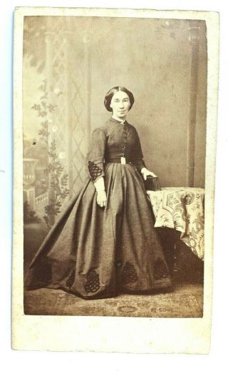 Antique Photograph,  Cabinet Card,  Cdv,  Victorian Lady.  C1870 