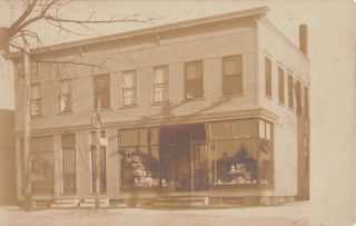 Belmont,  Nh Store Real Photo Post Card C.  1906