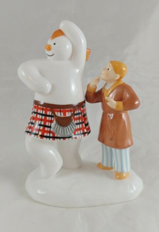 Coalport Characters The Snowman Highland Fling Figurine,  2002 Hand Painted