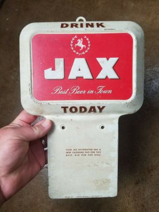 Jax Beer Calendar Sign Jackson Brewing Orleans Louisianna
