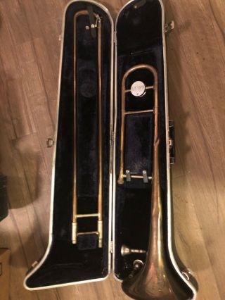 Black Friday Conn Vintage Trombone W/ Hard Case Director Model 22 H
