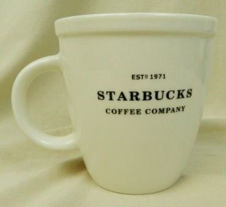 Starbucks Coffee Company Mug Est 1971 Barista Large White