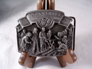 1987 John Deere 150th Anniversary " 1837 - 1987 " Belt Buckle,  Numbered