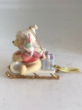 Lenox Classics Disney Showcase Winnie The Pooh And Piglet Christmas Ornament
