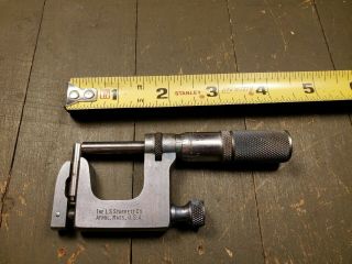 Vntg L S Starrett No.  220 0 " To 1 " Mul - T - Anvil Micrometer,  220 Multi Anvil