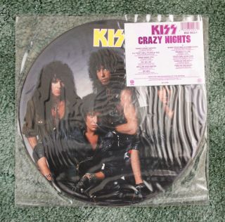 KISS Crazy Nights LP Picture Disc (1987) U.  S.  Pressing / Limited Edition 3