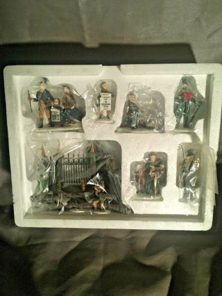Dept 56 " A Christmas Carol Reading " By Charles Dickens Set Of 7 58404
