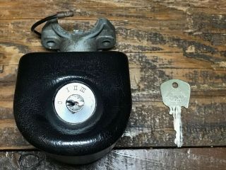 Vintage Triumph Tr6,  Ignition Lock Switch Silca Key & Crash Cover