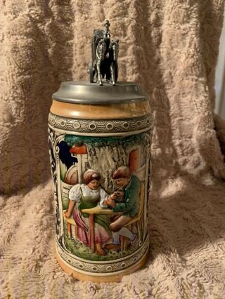 Horse Drawn Carriage Authentic German Beer Stein By Ww - Team