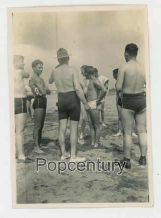 China 1929 Photograph Shanghai Usmc Swimming Party 4th Marines Photo