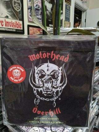 Motorhead Overkill 7 Inch Etched Red Vinyl 23/500 Playing Card & Certificate