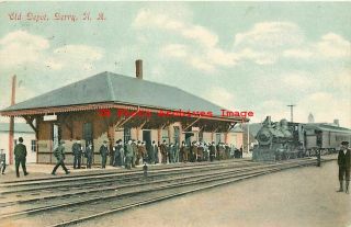 Nh,  Derry,  Hampshire,  Railroad Station Depot,  Wh Benson