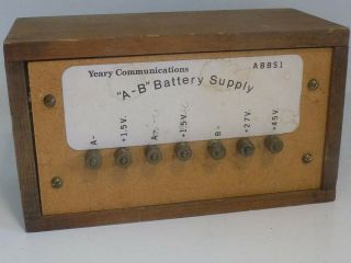 Yeary Communications Battery Power Supply For Antique Radios