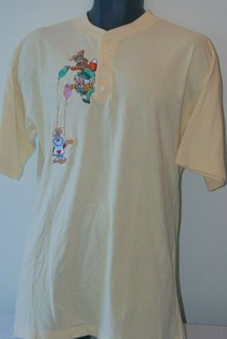 Vtg Disney Embroidered Alice In Wonderland T - Shirt Sz Large