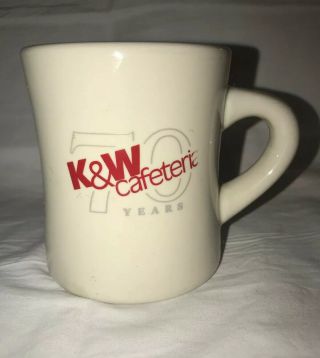 K&w Cafeteria 70 Years Coffee Cup/ Mug