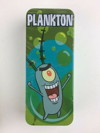 Burger King Spongebob Squarepants Plankton Watch 2004 Promo Toy In Tin