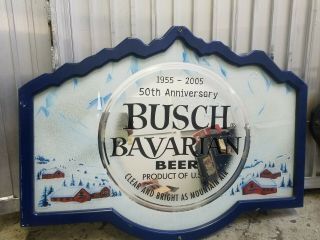 Busch Bavarian Beer Sign Mirror