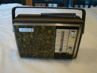 Zenith Am/fm Portable Transistor Radio R46j Vintage Radio Parts