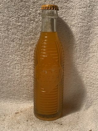 Full 6oz Orange Crush Embossed Soda Bottle Savannah,  Ga