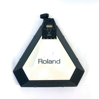 Vintage Roland Pd - 31 Electronic Drum Pad Trigger White Triangle Japan 822851