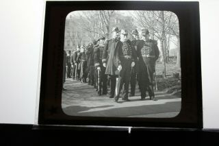Magic Lantern Slide Admiral Dewey And Officers Of Navy On Year 