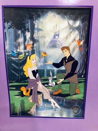 1997 Sleeping Beauty Disney Store Exclusive Commemorative Lithograph Photo Vtg