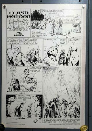 1976 Alex Raymond Flash Gordon Art Poster - R Cochran (svpo - 181)