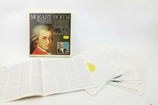 E168 Mozart The Great Symphonies No.  25 - 41 Bpo Bohm 7lp Dgg 2740 110 - Record Set