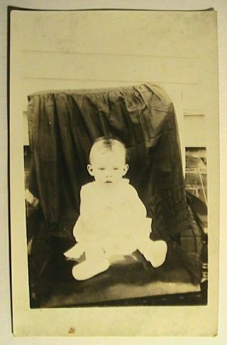 Rppc Real Photo Postcard Of A Child W/id 1929 William Henry Beck