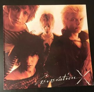 Generation X Orig Self Titled 1984 Punk Vinyl Lp Billy Idol First Band