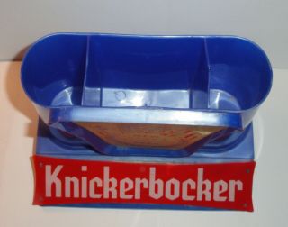 VINTAGE RUPPERT / KNICKERBOCKER - BEER FOAM SCRAPER HOLDER / BACK BAR DISPLAY 3