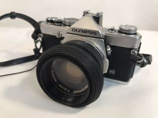 Vintage Olympus Om - 1 35mm Slr Film Camera (hd12)