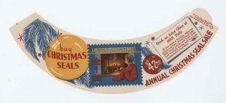 1948 Christmas Seals Milk Bottle Collar