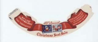1955 Christmas Seals Milk Bottle Collar