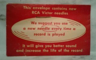 4 Vtg RCA Victor Phonograph Record Needles Old Stock 2 in Each Pack 2