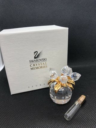 Swarovski Crystal Memories Spring Flower Vase W/ Box
