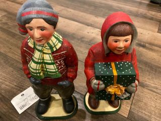 Department 56 Our Town Folk Art Christmas Kids By Leo Smith Large Size