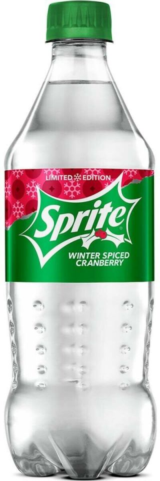 Sprite Winter Spice Cranberry Rare 20oz Exotic Pop Soda
