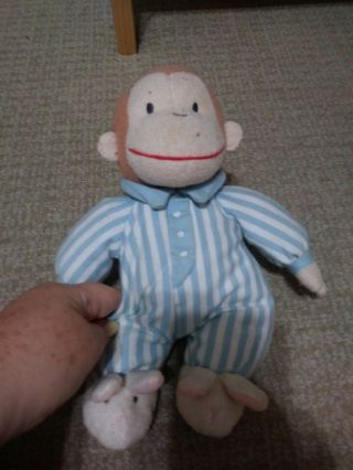 Curious George Plush Stuffed Animal Striped Pajamas