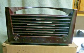 Nos Philco Moderne 50 - 920 Bakelite Radio Case