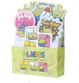 Japan Disney Toy Story Alien Box Type Index Sticky Note Memo Pad 5 Styles