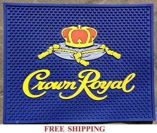 Crown Royal Canadian Whisky Waitstation Rubber Spill Mat Bar Coaster 14x11