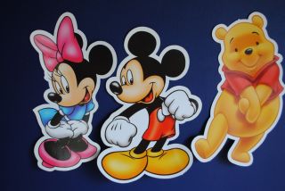 3 Postcards Disney Mickey Winnie Minnie Disneyland Resort Paris France