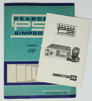 Pearce - Simpson Guardian 23b 23 Cb And Director Transceiver 23 Manuals 1960s