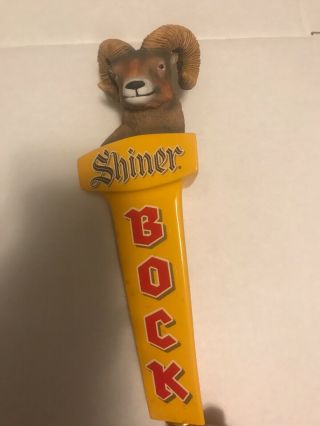 Rare Vintage Shiner Bock Rams Head Beer Tap Handle